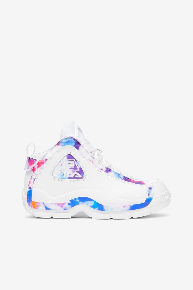 Fila Grant Hill 2 Tie Dye White Sneakers Womens - NZ 41370-HGQR